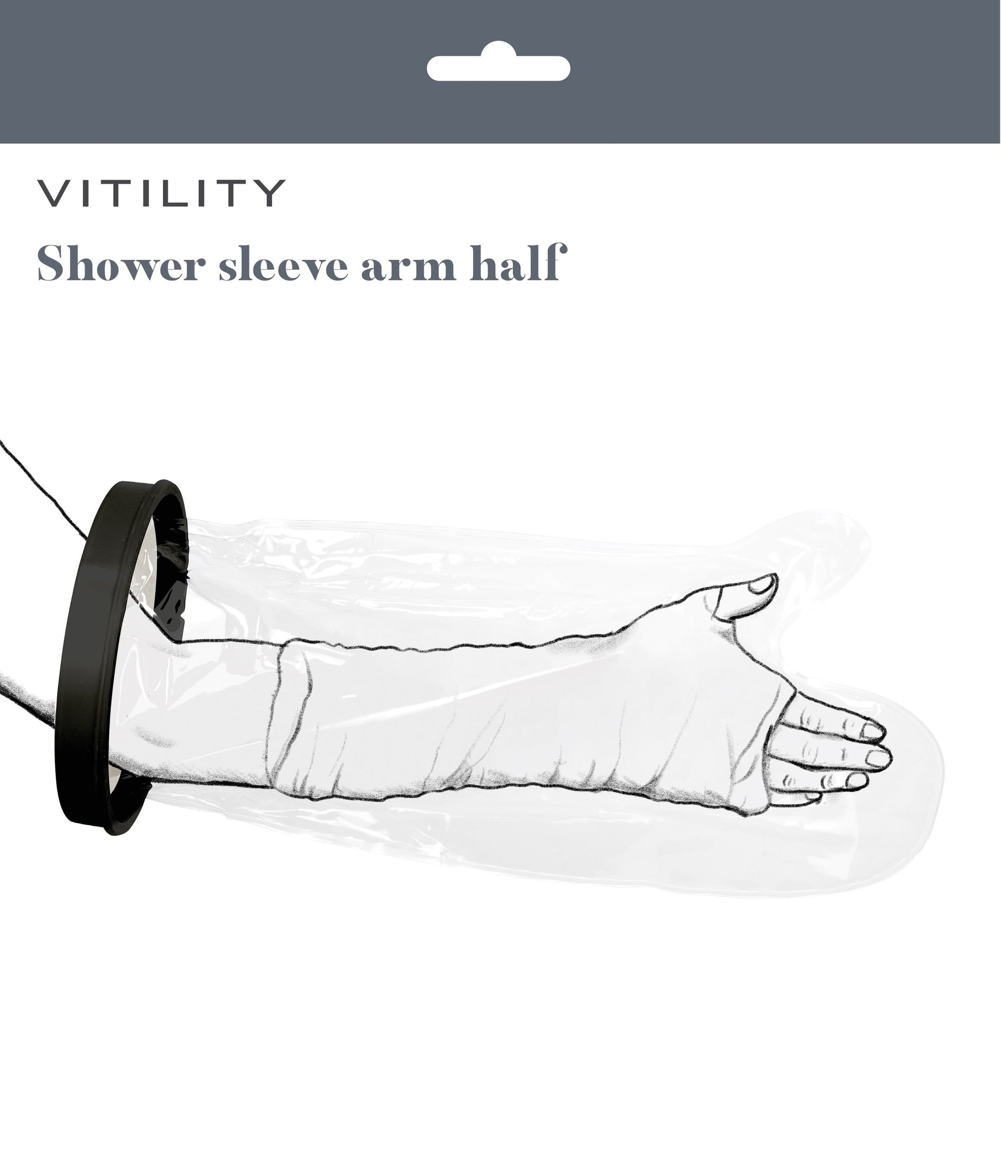 Vitility Douchehoes arm half  1 Stuks