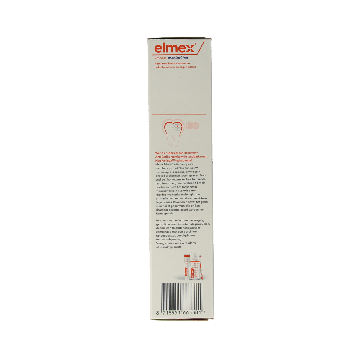 Elmex Tandpasta mentholvrij 75.00 Milliliter