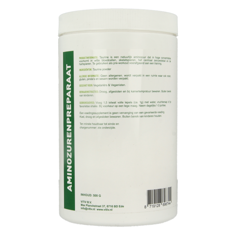 Vitiv Taurinepoeder 500 Gram