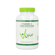 Vitiv Kinder vitamine C zuurvrij 120mg 100.00 Kauwtabletten