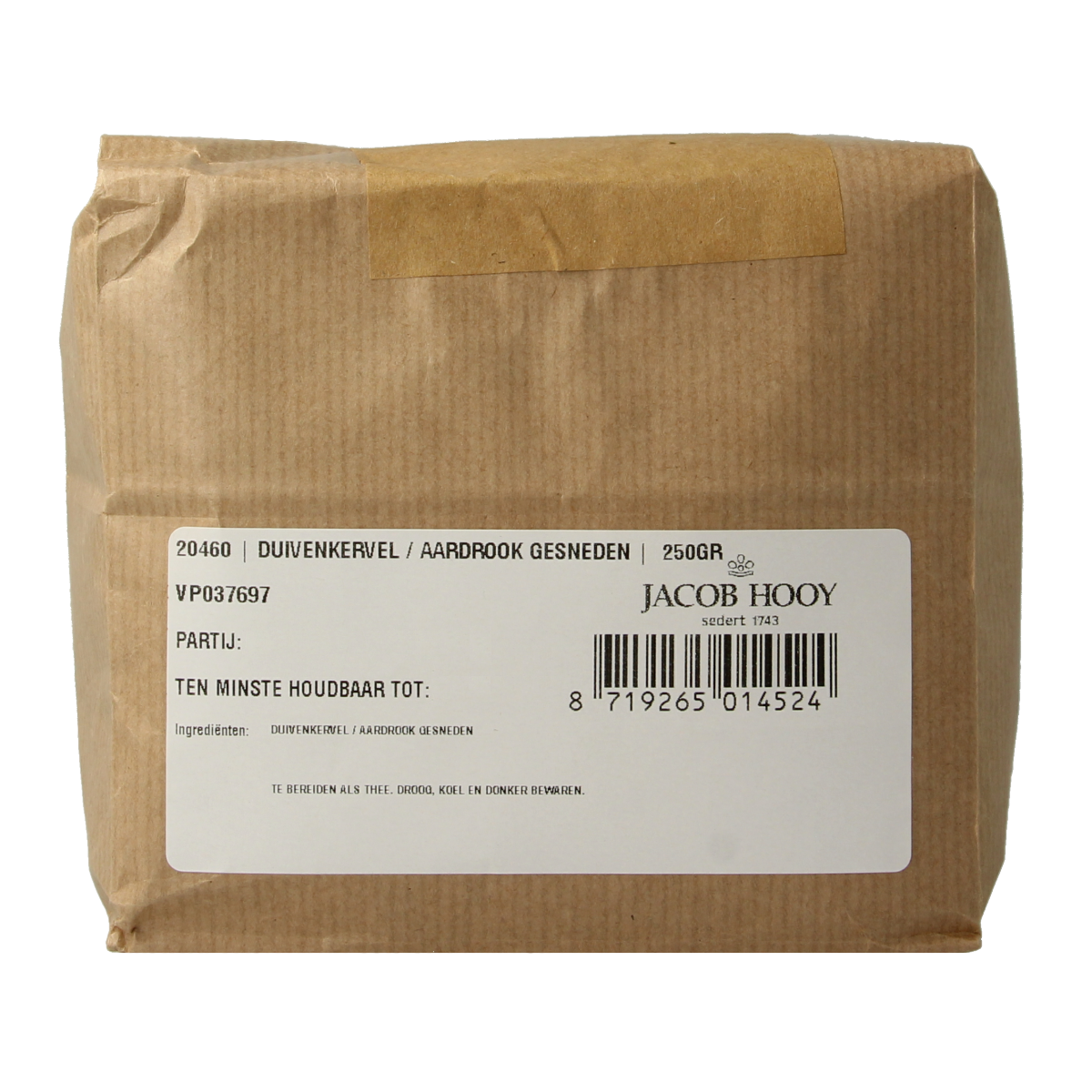 Jacob Hooy Duivenkervel/aardrook  250.00 Gram