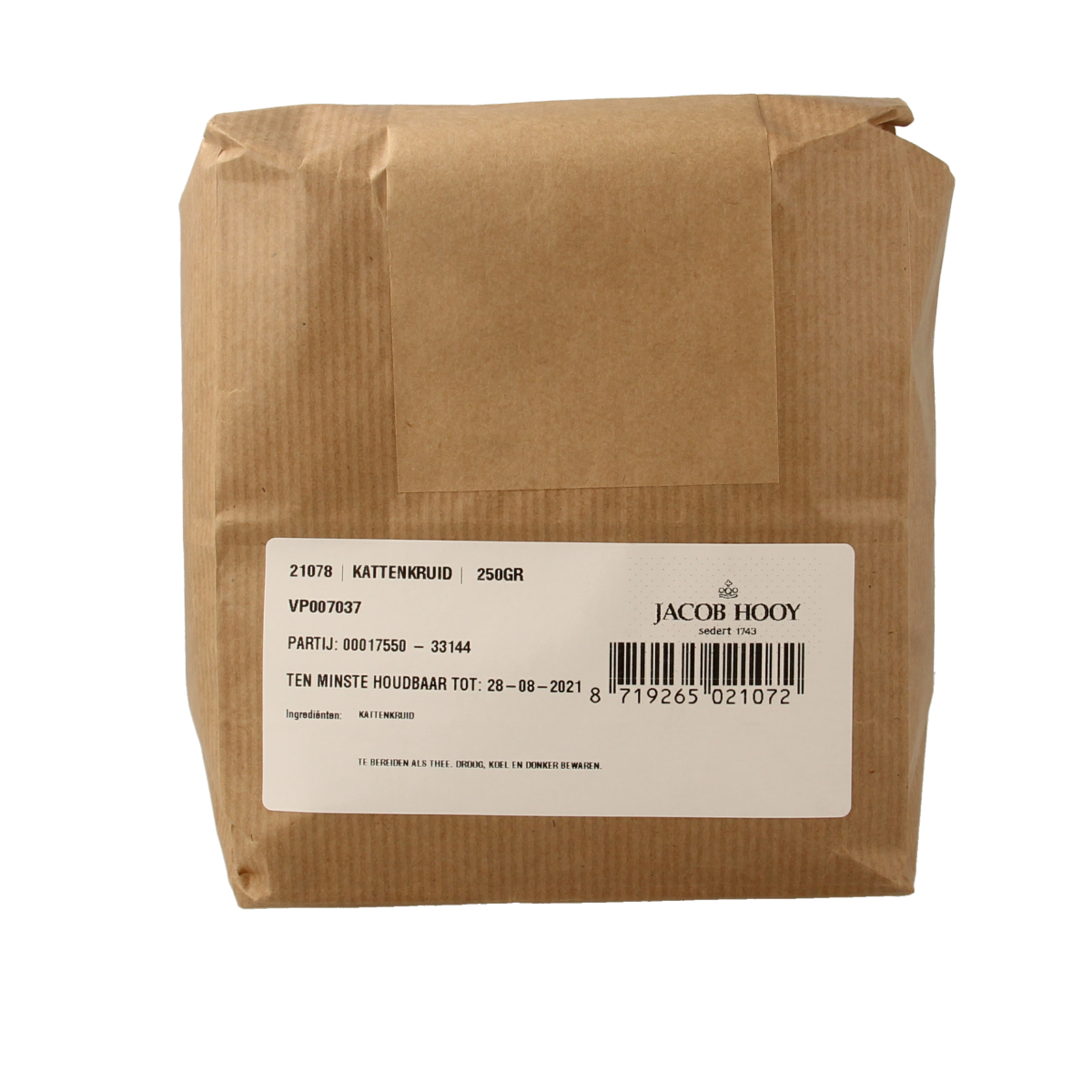 Jacob Hooy Kattekruid 250.00 Gram