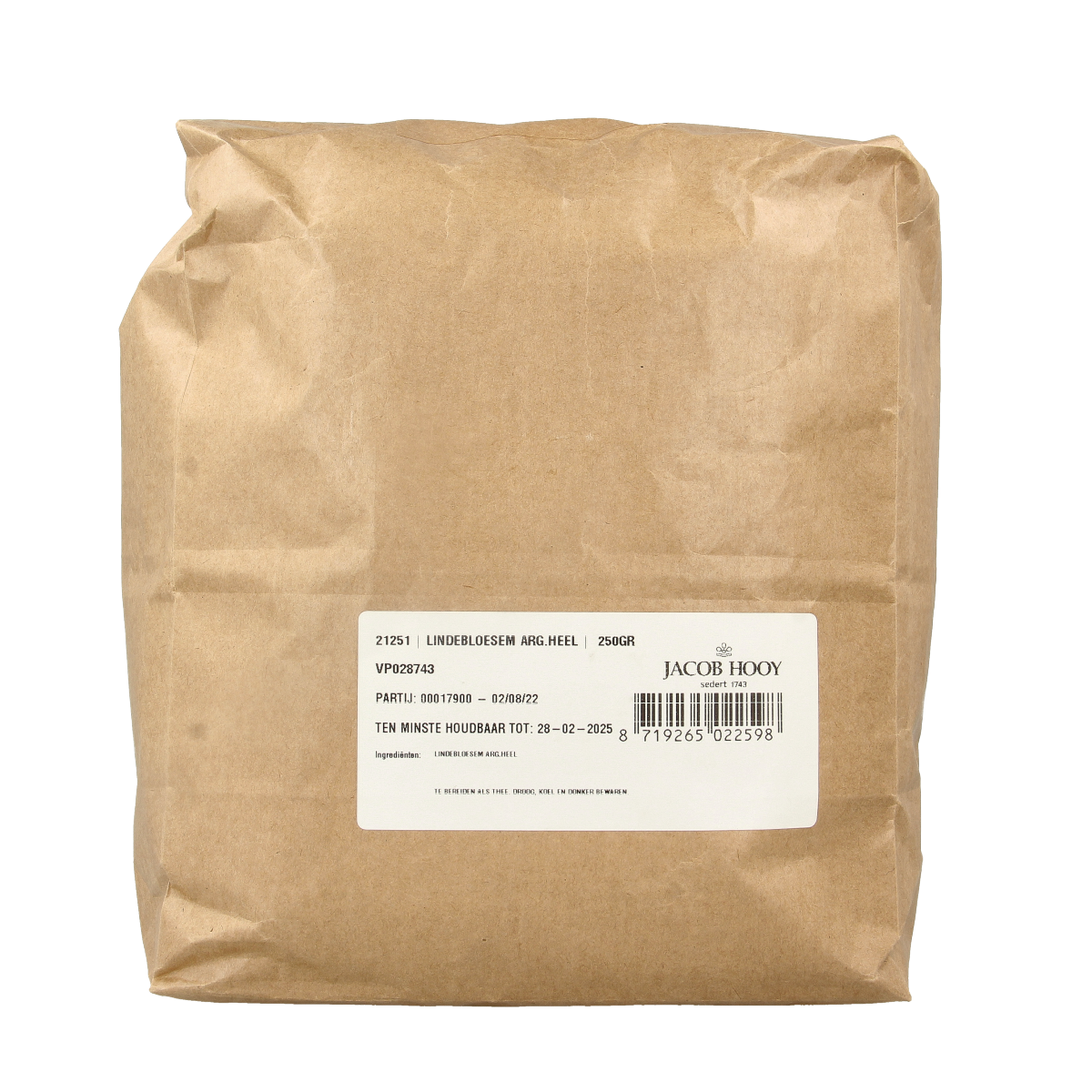 Jacob Hooy Lindebloesem arg heel  250.00 Gram