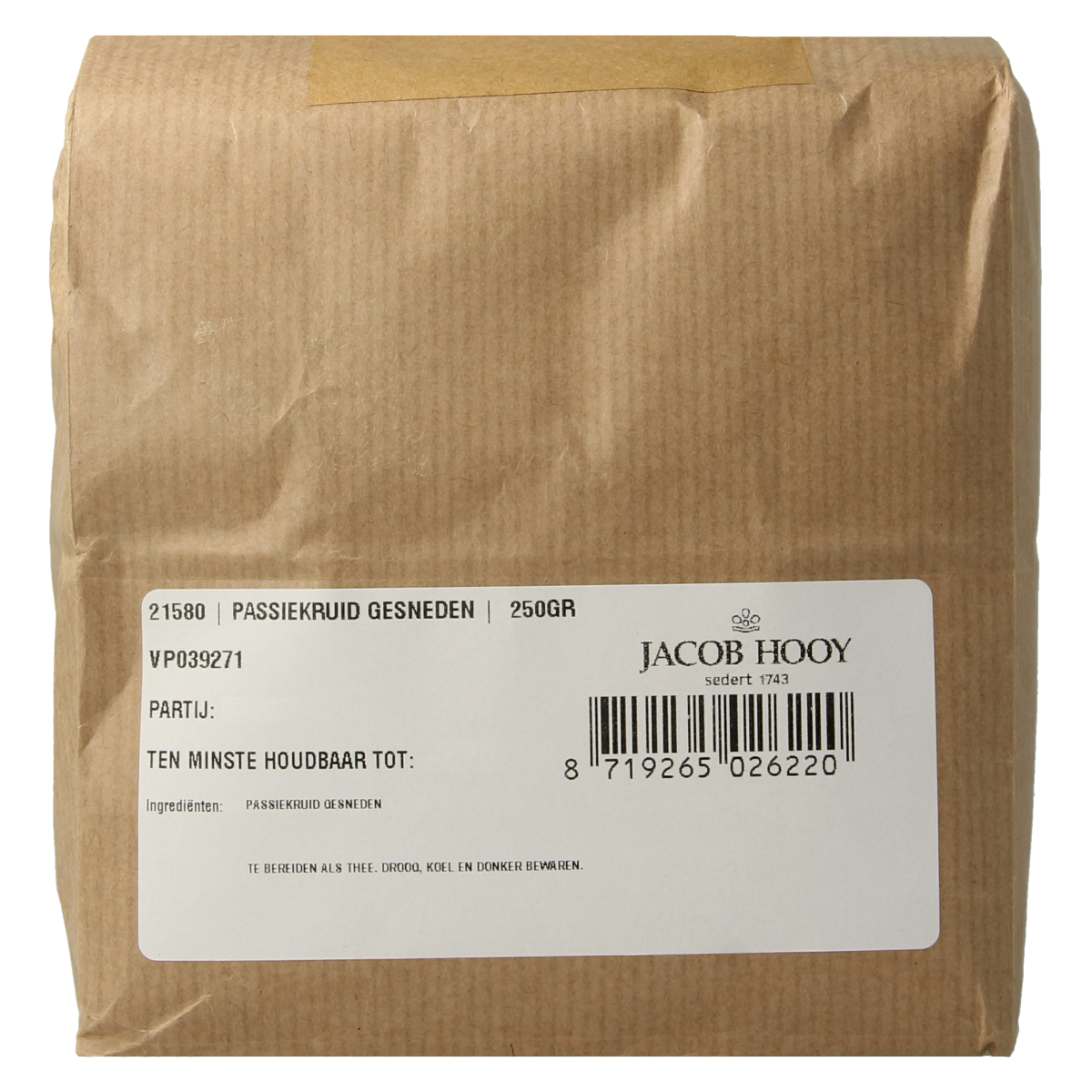 Jacob Hooy Passiekruid gesneden 250.00 Gram