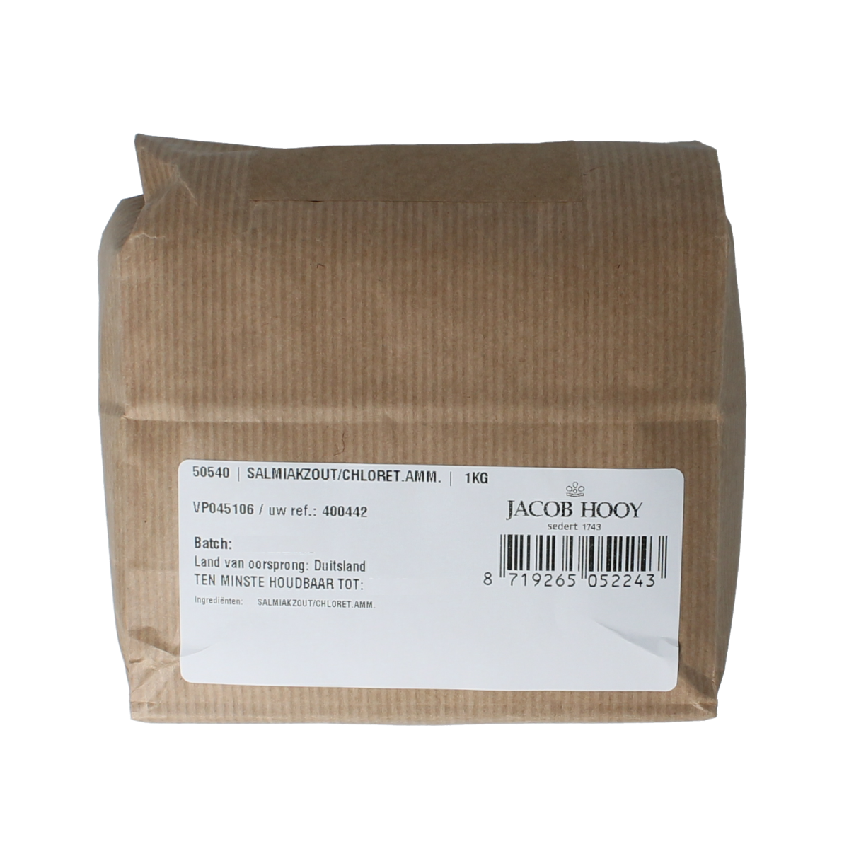 Jacob Hooy Salmiakzout / Ammonium chloride 1.00 Kilogram