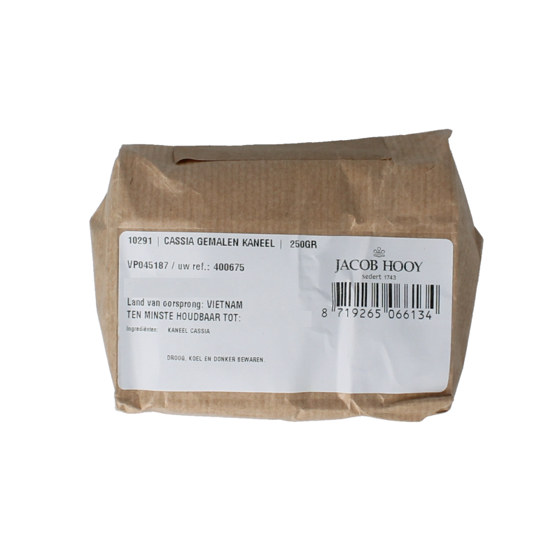 Jacob Hooy Cassia gemalen kaneel 250 Gram