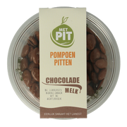 Met PIT Pompoenpitten melkchocolade 150.00 Gram