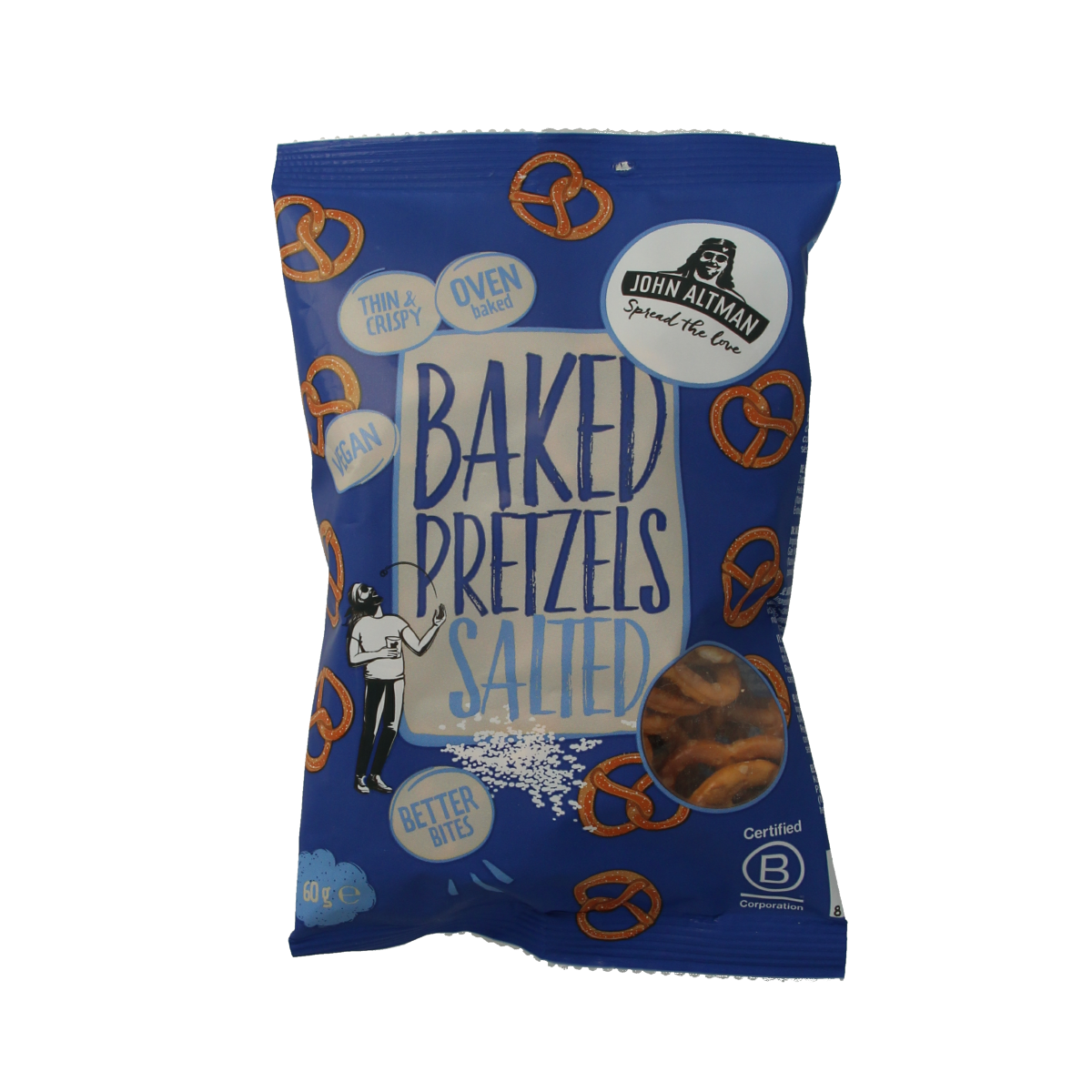 John Altman Baked pretzels sea salt mini 60.00 Gram
