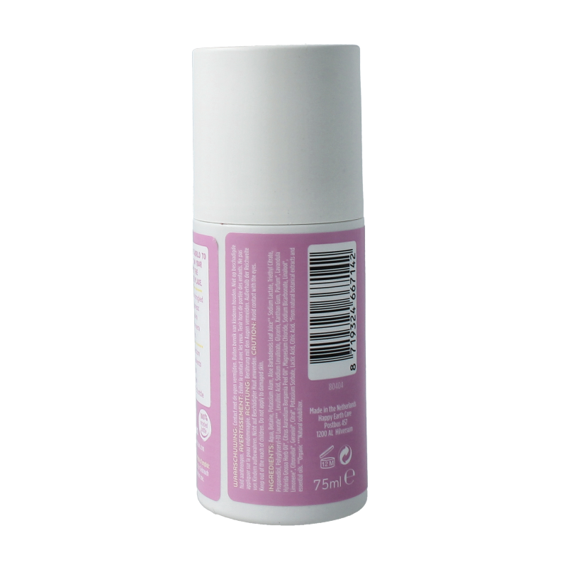 Happy Earth Pure deodorant roll-on lavender ylang 75 Milliliter