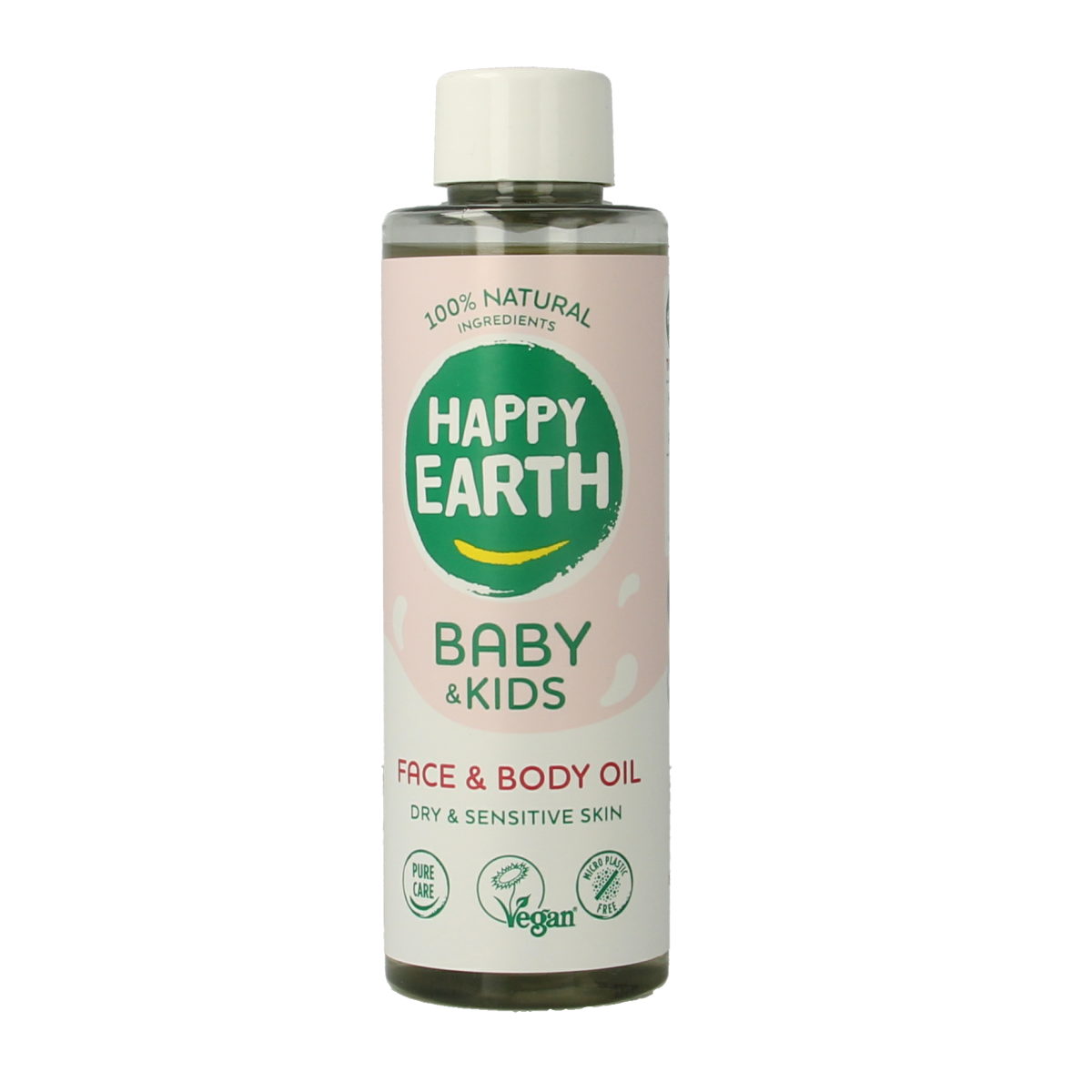 Happy Earth Gezicht & lichaam olie voor baby & kids 150.00 Milliliter