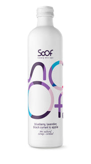 Soof Drinks Siroop blauwe bes lavendel zwarte bes & appel 340.00 Milliliter
