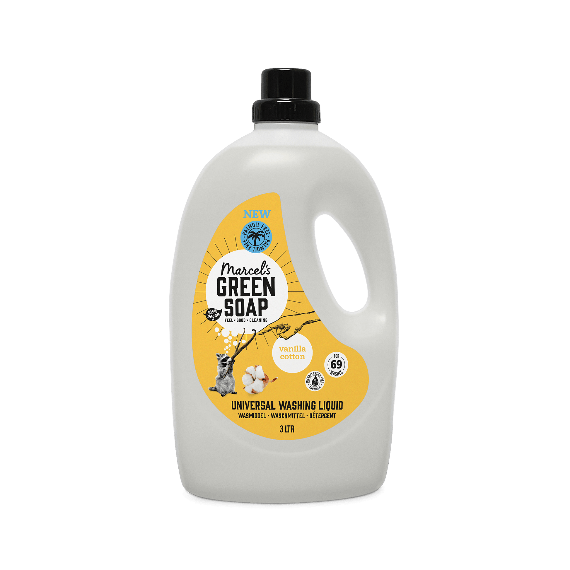 Marcel's Green Soap Wasmiddel vanille & katoen 3000 Milliliter
