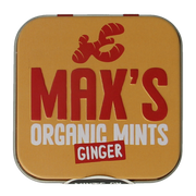 Max mints Ginger blikje vierkant bio 35.00 Gram