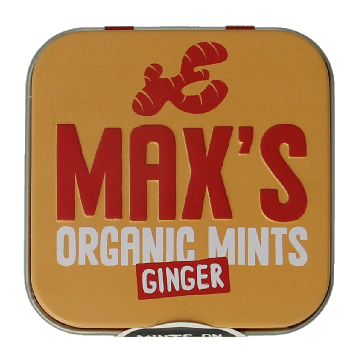 Max mints Ginger blikje vierkant bio 35.00 Gram