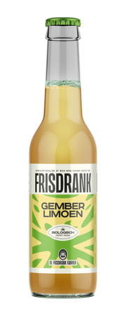 De Frisdrank Fabriek  Koolzuurhoudende frisdrank gember limoen bio 275.00 Milliliter