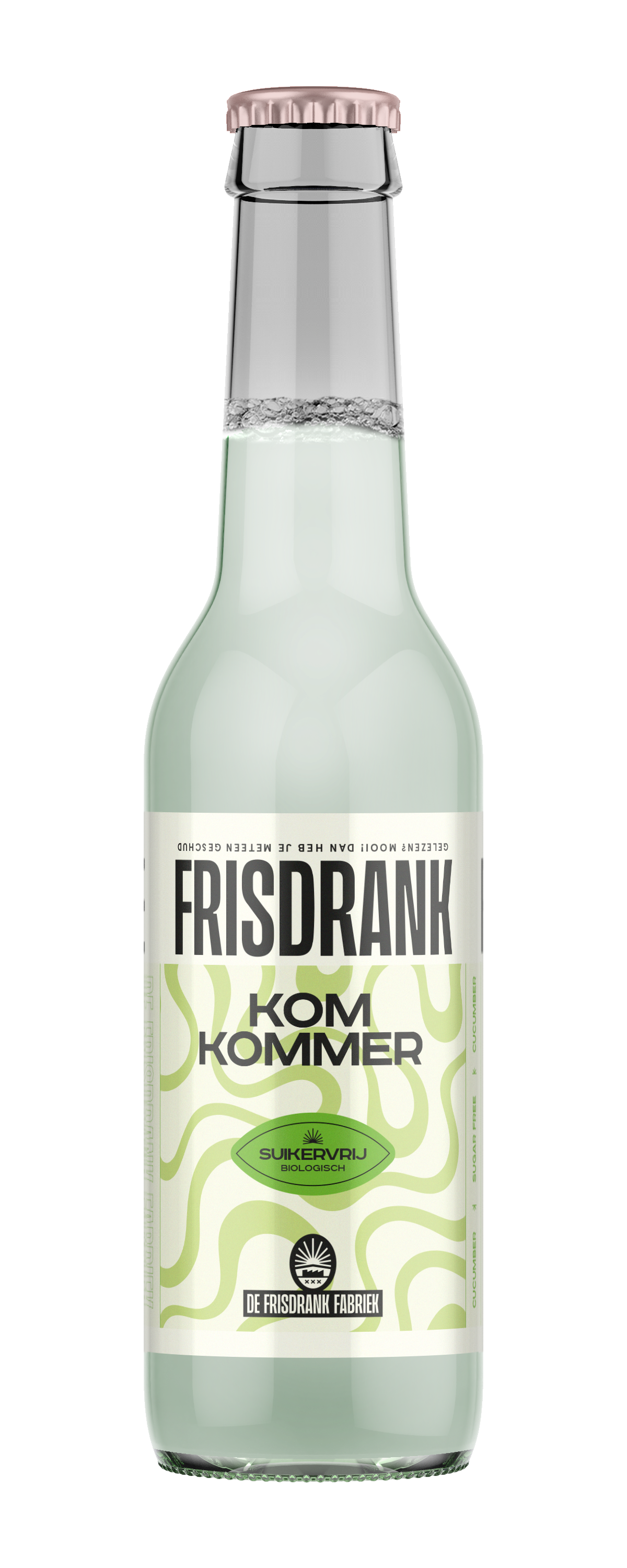 De Frisdrank Fabriek  Koolzuurhoudende frisdrank komkommer suikervr bio 275.00 Milliliter