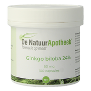 Natuurapotheek Ginkgo biloba 24% 50mg 100.00 Capsules