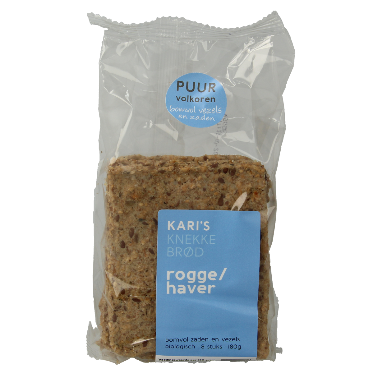 Kari's Crackers  Knekkebrod rogge/haver bio 180.00 Gram