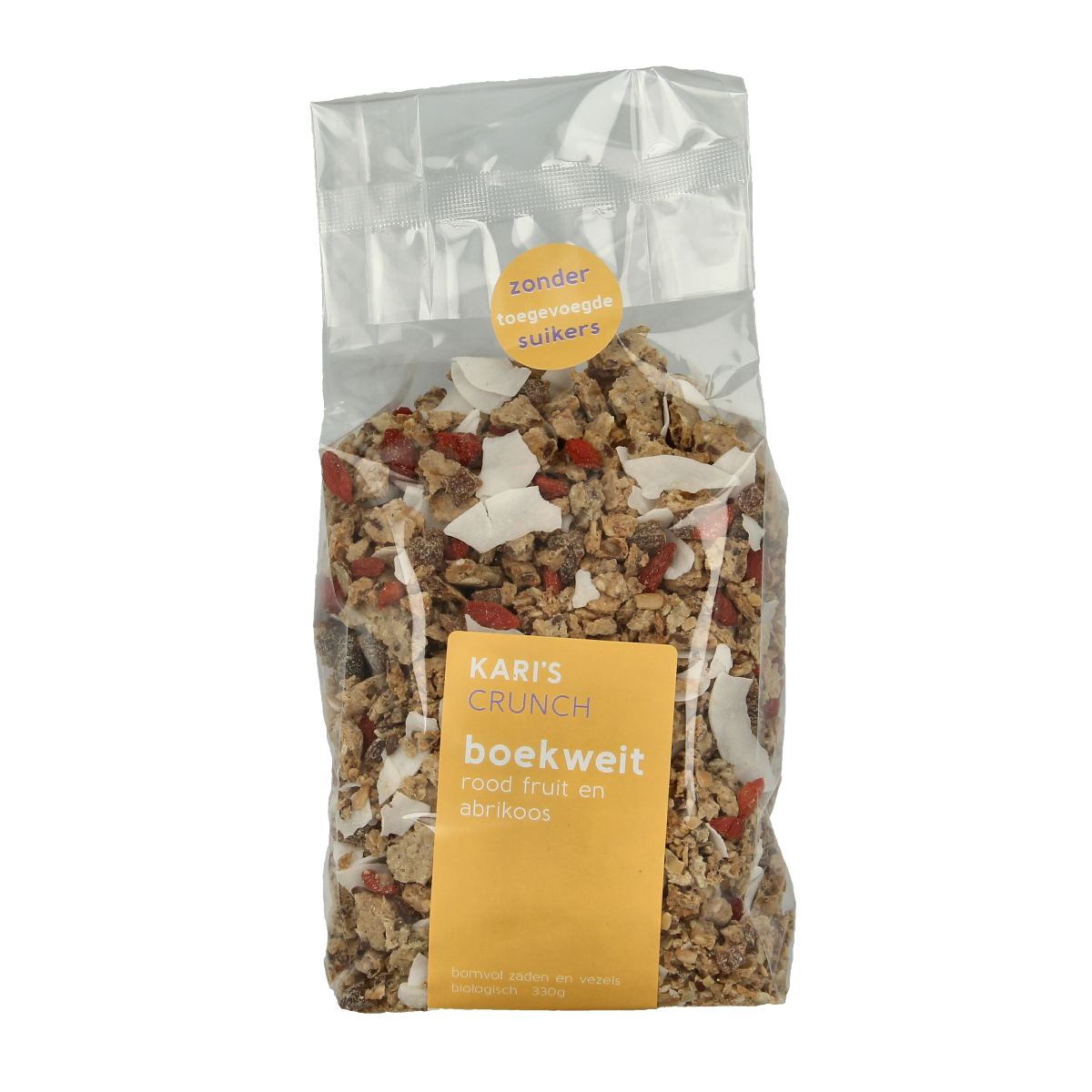 Kari's Crunch  Granola boekweit rood fruit bio 330.00 Gram