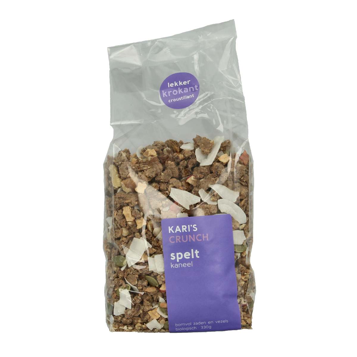 Kari's Crunch  Granola spelt kaneel bio 330.00 Gram