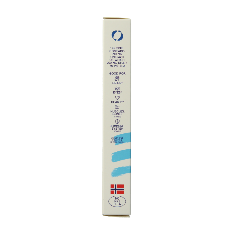 Arctic Blue Omega 3 gummy DHA EPA vitamine D 30 Gummies