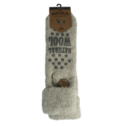Apollo Slofsok anti slip unisex grijs/beige maat 43-46 1.00 Paar