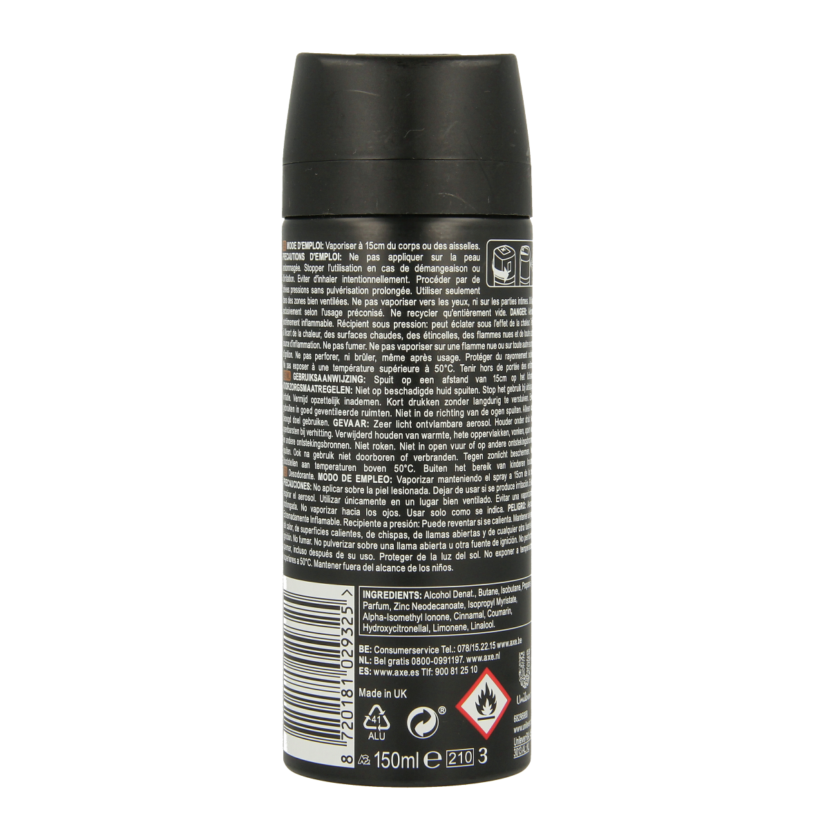 AXE Deodorant bodyspray leather & coockies 150.00 Milliliter