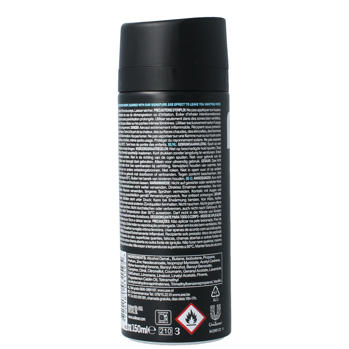 AXE Deodorant bodyspray anarchy 150.00 Milliliter