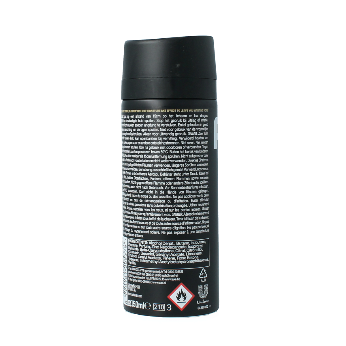 AXE Deodorant bodyspray magnum gold caramel 150.00 Milliliter