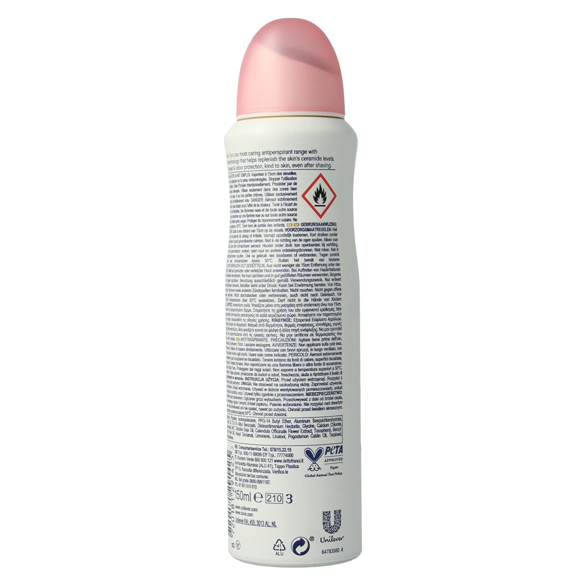 Dove Deodorant spray beauty finish 150.00 Milliliter