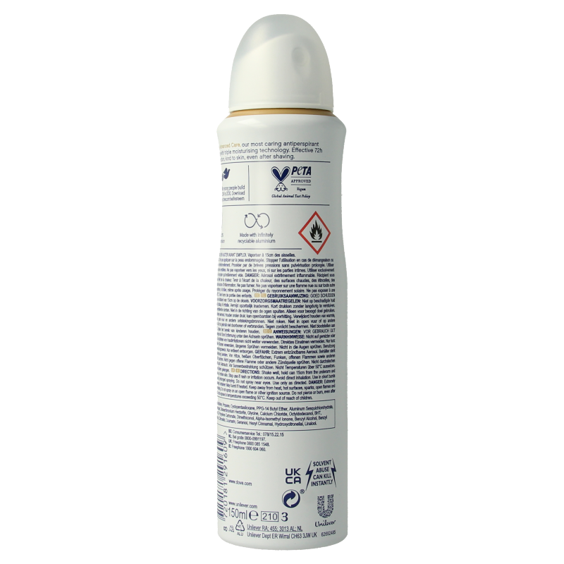 Dove Deodorant spray invisible dry 150 Milliliter