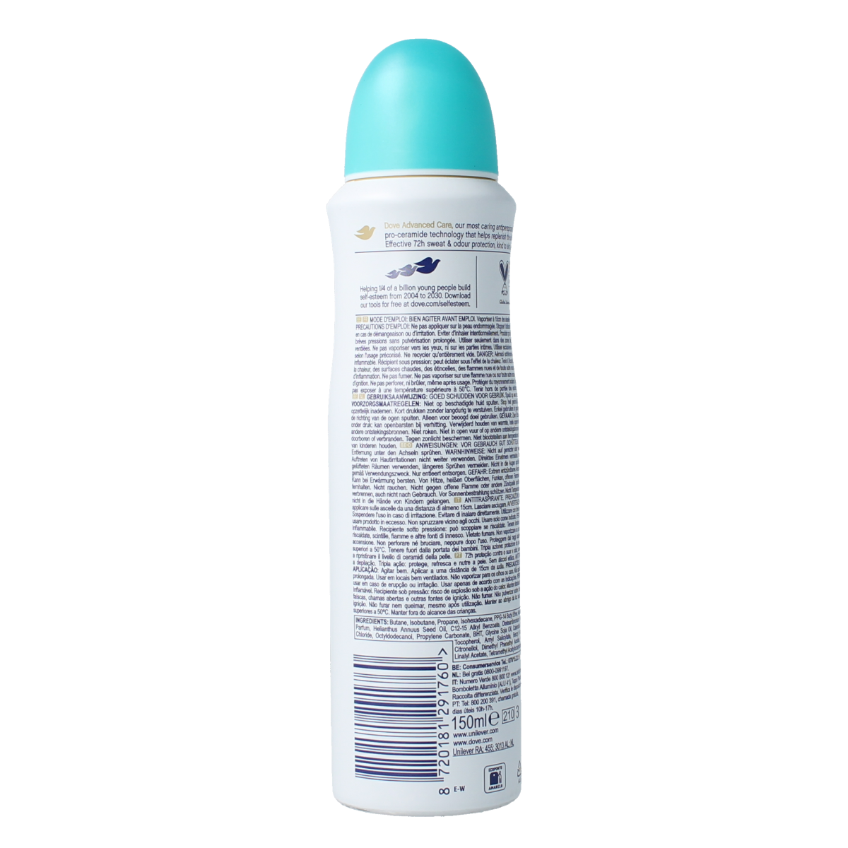 Dove Deodorant spray pear & aloe vera 150.00 Milliliter