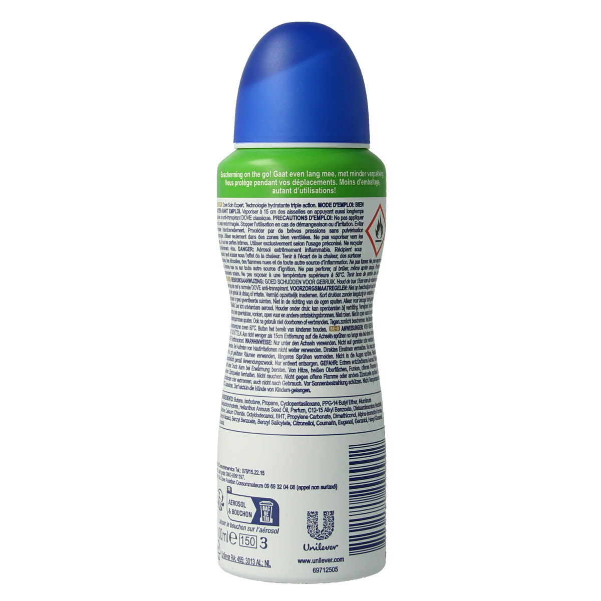 Dove Deodorant spray compressed original 100.00 Milliliter