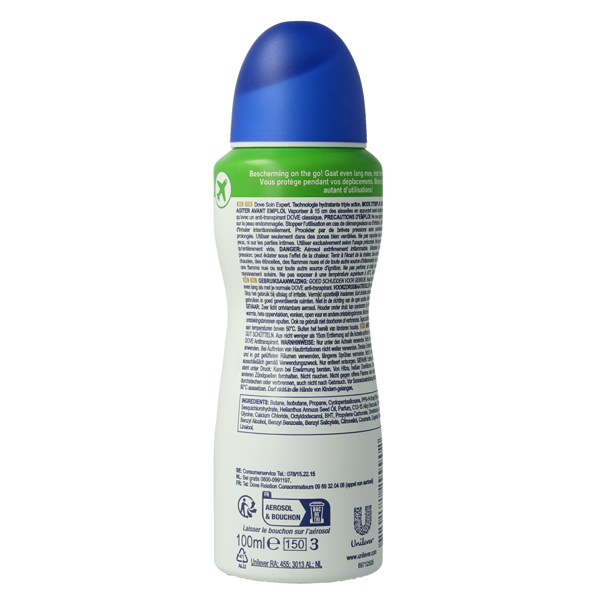 Dove Deodorant spray compressed original 100.00 Milliliter
