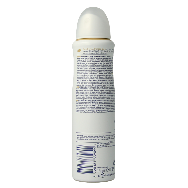 Dove Deodorant clean touch 150 Milliliter
