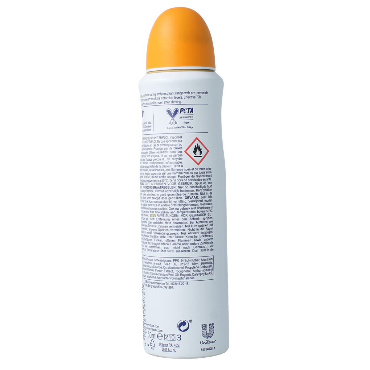 Dove Deodorant spray go fresh passievrucht & citroengr 150.00 Milliliter