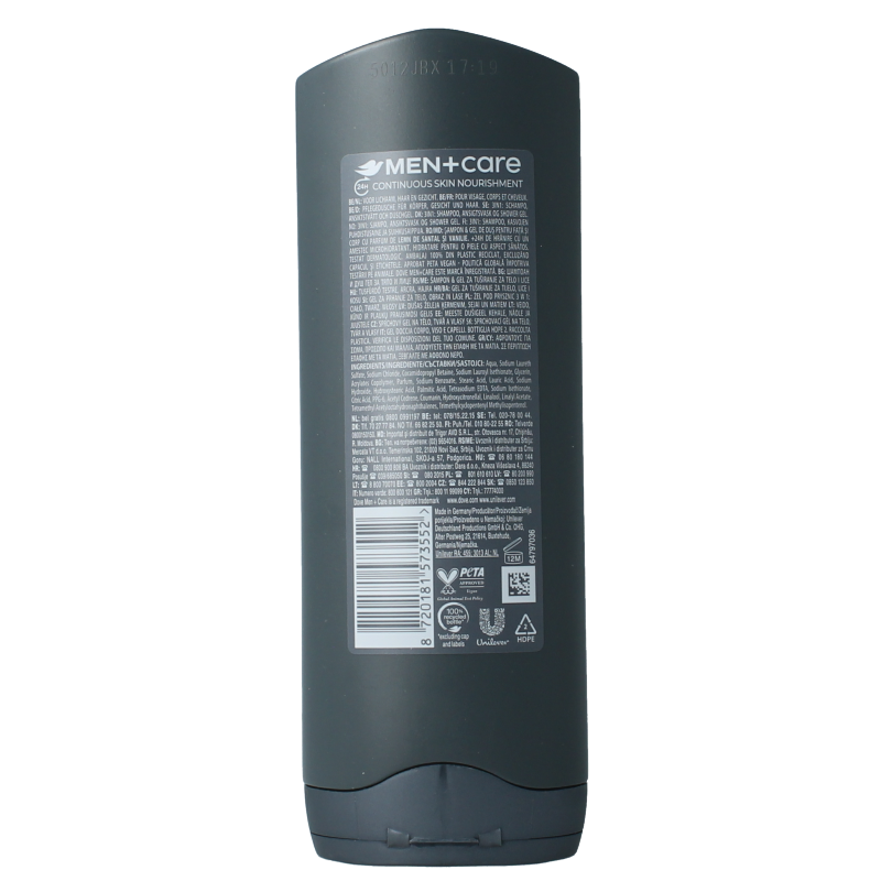 Dove Showergel men sandalwood & vanilla 250 Milliliter