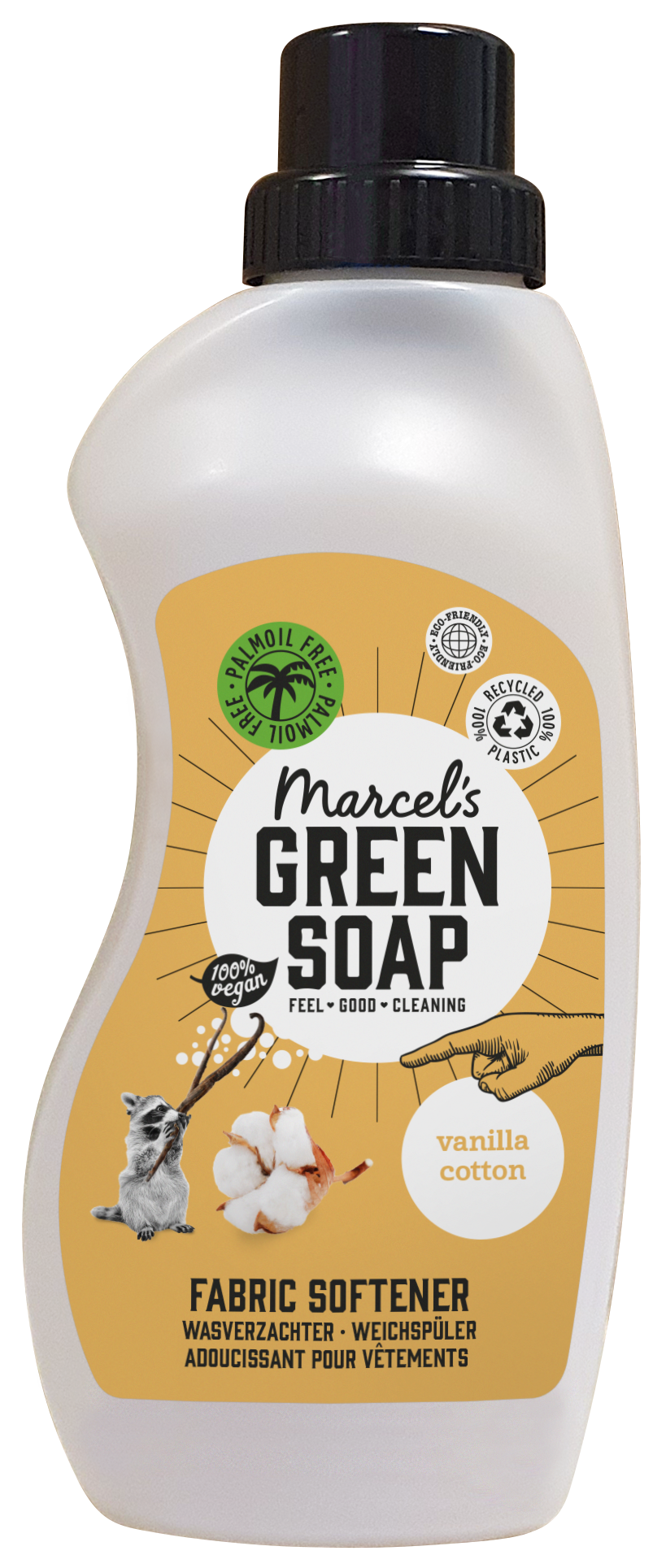 Marcel's Green Soap Wasverzachter vanille & katoen 750.00 Milliliter