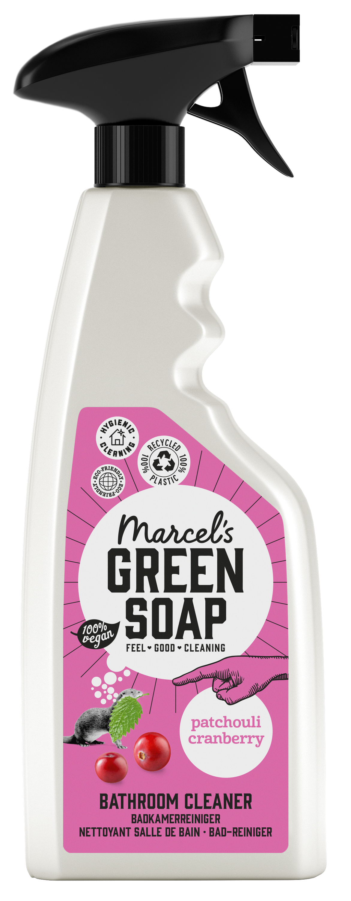 Marcel's Green Soap Badkamerspray patchouli & cranberry 500 Milliliter