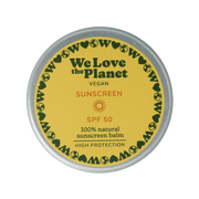 We Love The Planet Sunscreen balm vegan SPF50 35.00 Gram