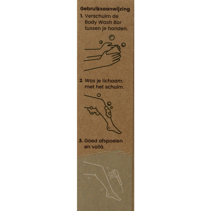 Happysoaps Body bar kokosnoot & limoen 100 Gram