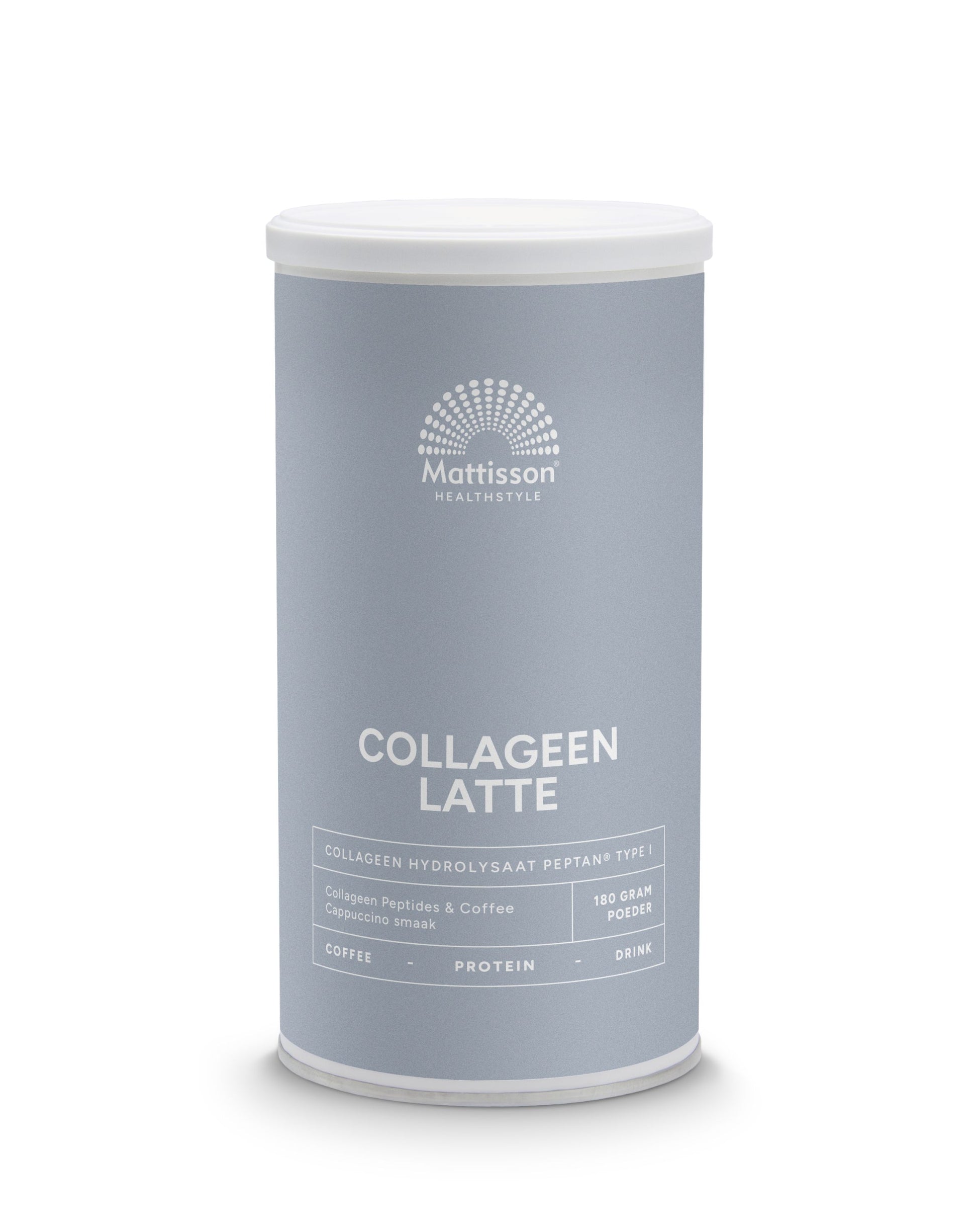 Mattisson Absolute collageen & latte instant coffee drink 180 Gram