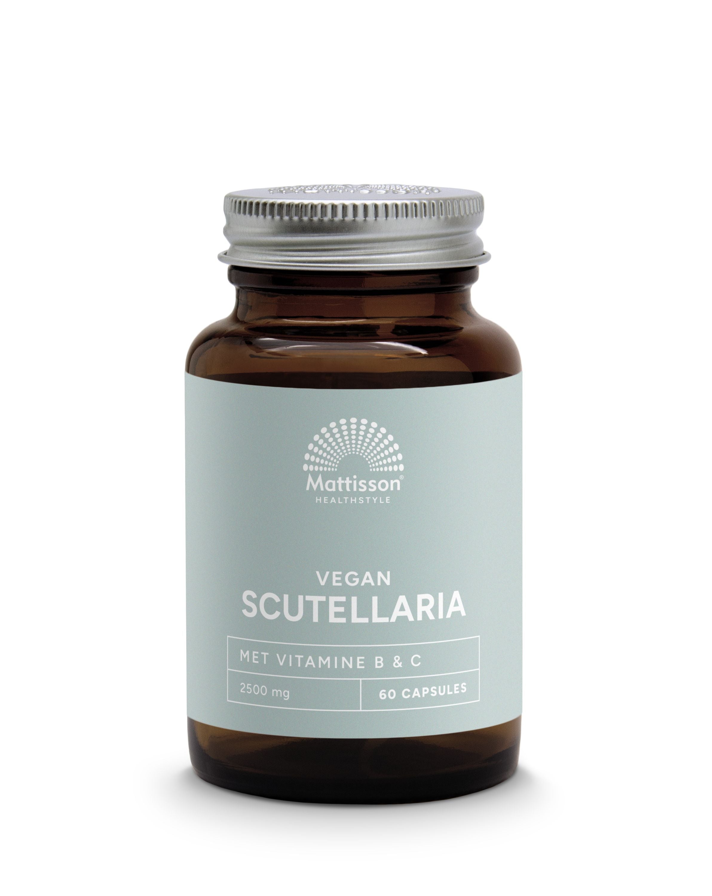 Mattisson Scutellaria 2500mg met vit B C curcumine vegan 60 Vegetarische capsules