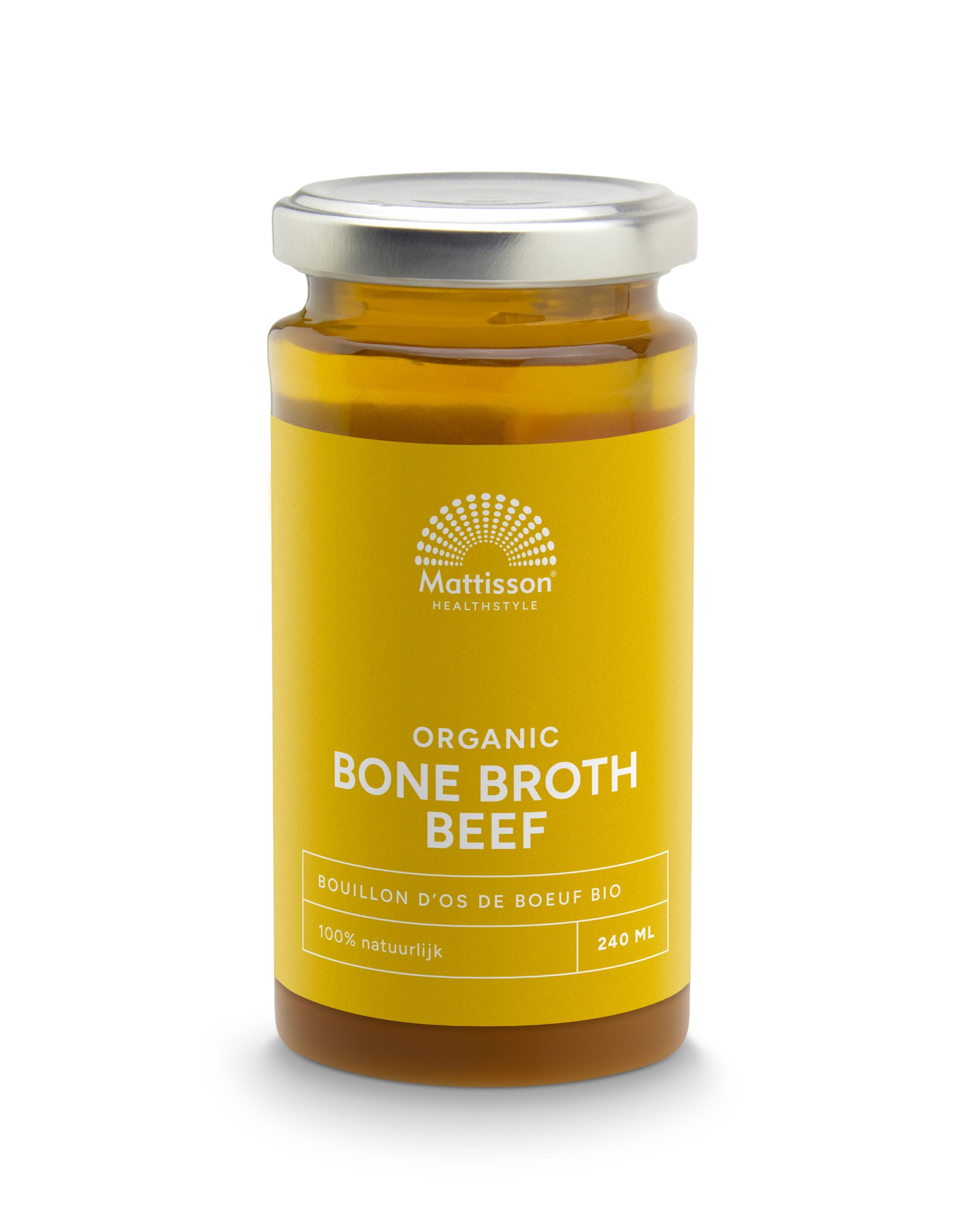 Mattisson Organic beef bone broth - botten boullion rund bio 240.00 Milliliter