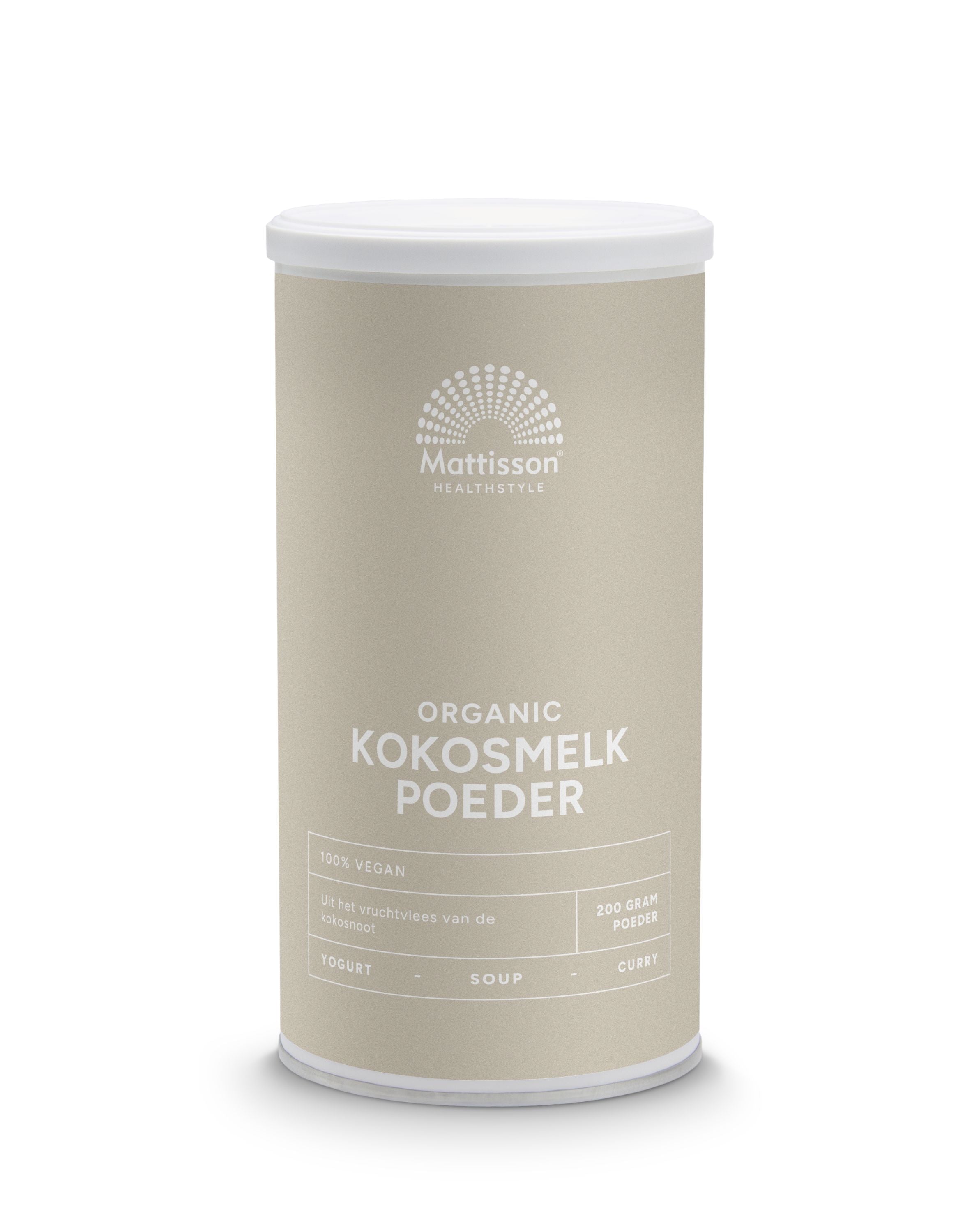 Mattisson Kokosmelk poeder bio 200.00 Gram