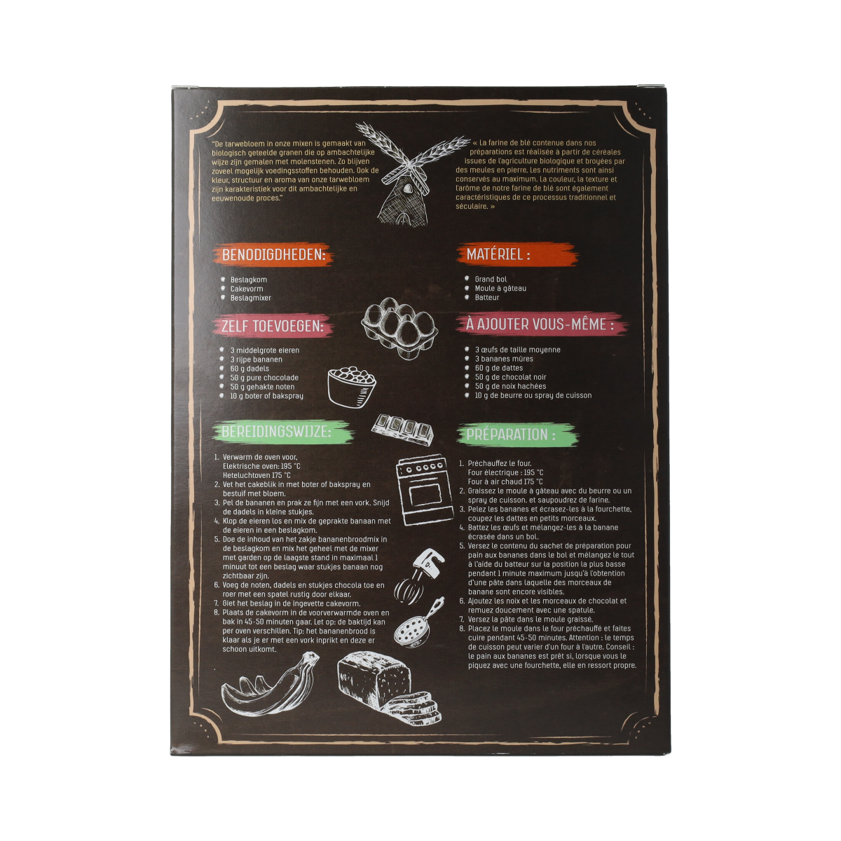 Grainfields Banana bread mix bio 400.00 Gram