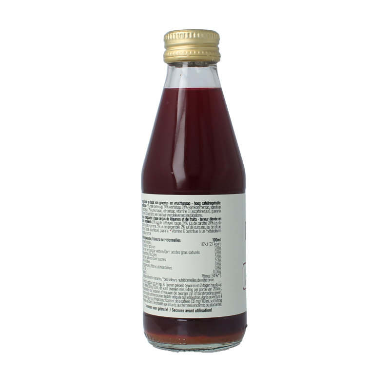 G'nger Energy groentesap 75% groente en guarana 200 Milliliter