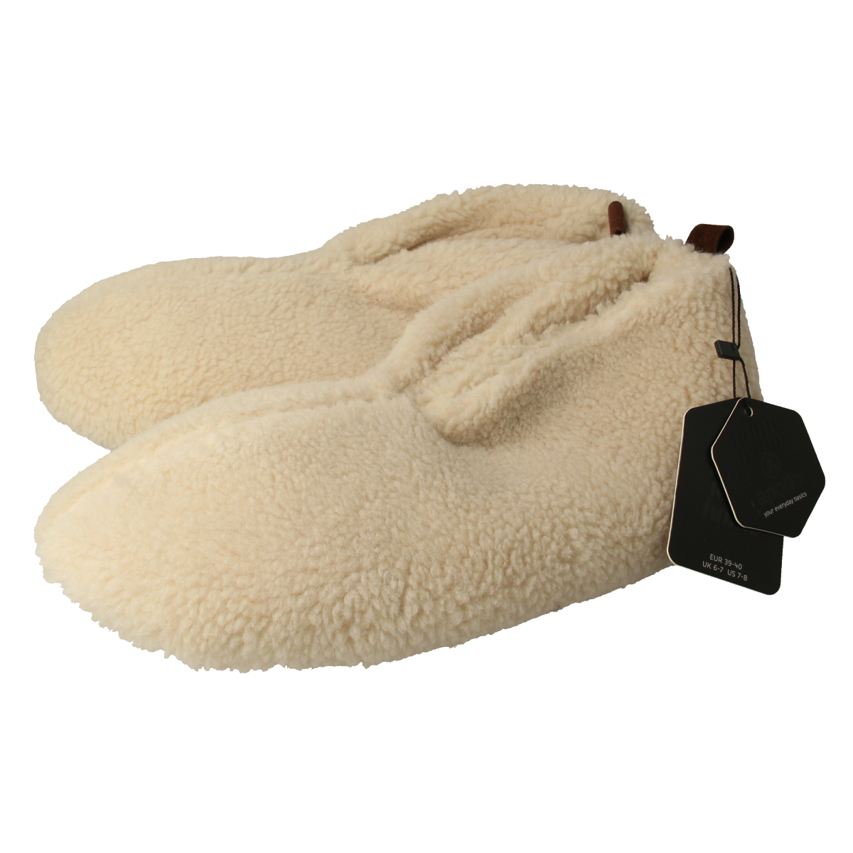 Apollo Slof dames teddy offwhite 39/40 1.00 Paar