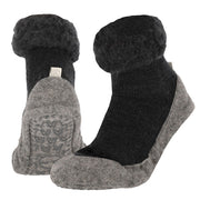 Apollo Huisslof wol anti-slip antraciet 37/38 1.00 Paar