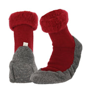 Apollo Huisslof wol anti-slip rood 37/38 1 Paar